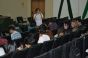 Sandra Rodrigues durante os primeiros debates sobre as políticas culturais da UFT (09out17 - Foto: Samuel Lima/Dicom)